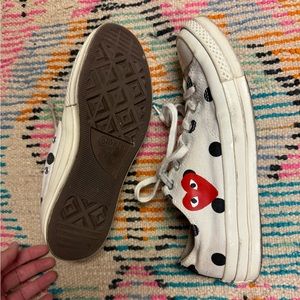 Comme des Garçons Polka Dot Converse - Size 10 women’s